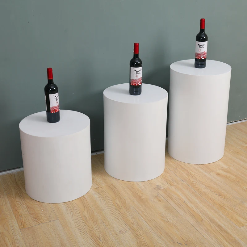 Paint Live Platform Exhibition Booth Round Platform Display Table Cylinder Ornament Increase Display Promotional Products