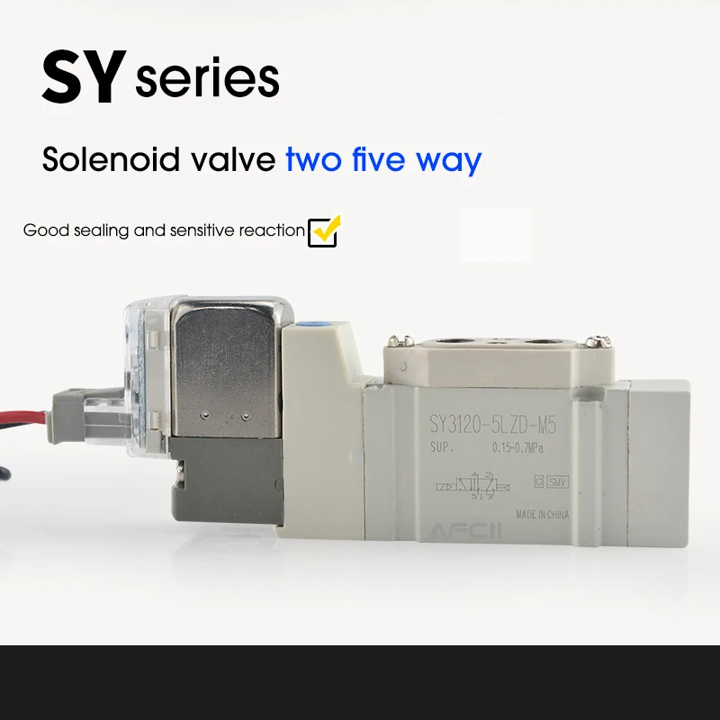 SMC Type SY3120/5120/7120 4LZD 5LZD 6LZD High Quality Pneumatic Control Solenoid Valve 5 port 2 Solenoid Valve