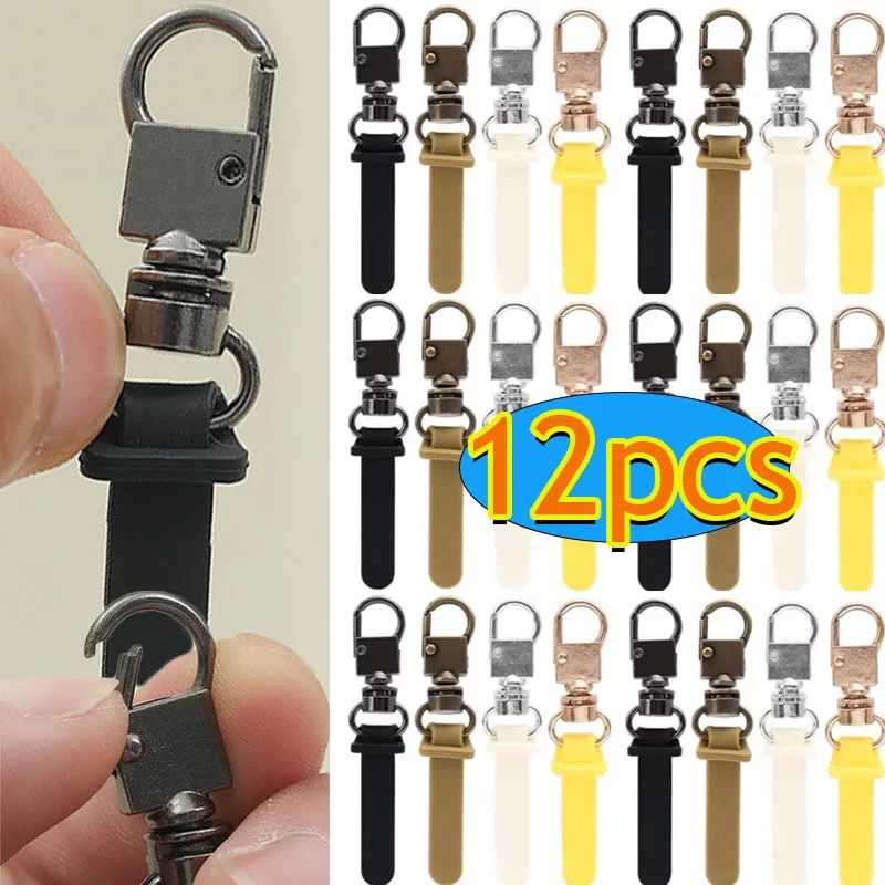 

1-12PCS Metal Zipper Slider Puller Detachable Instant Repair Kit DIY Sewing Replacement Clothing Luggage Purses Universal Zipper