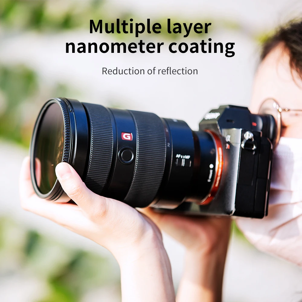 K&F Concept Circular Polarizer Filter 28 Layer Super Slim Multi Coated Nano-X HD CPL Lens Filter for Camera 52mm 67mm 77mm 82mm