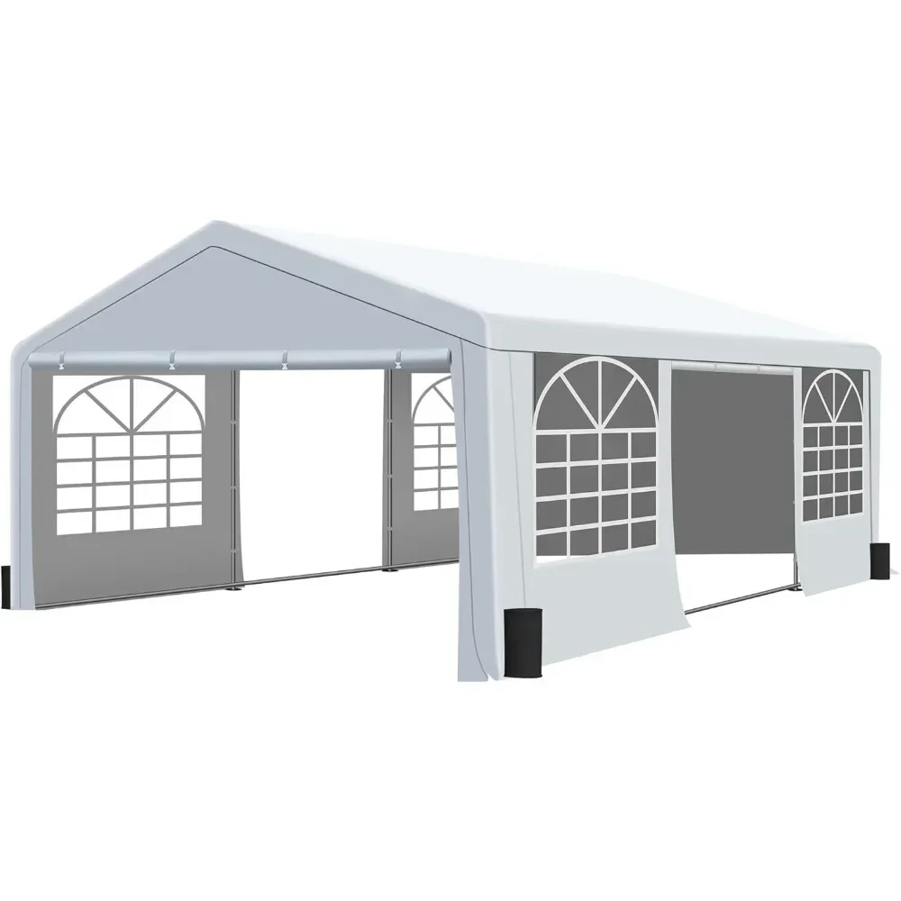 

#For 20' X 20' Canopy Party Tent & Carport - Heavy Duty Outdoor Gazebo with 4 Sand Bags, Carport Garage&