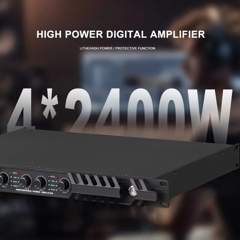 

Professional DP Series 4-Channel High Power Stage Audio Power Amplifier 4x2400W 4x2000W 4x1600W for Performances
