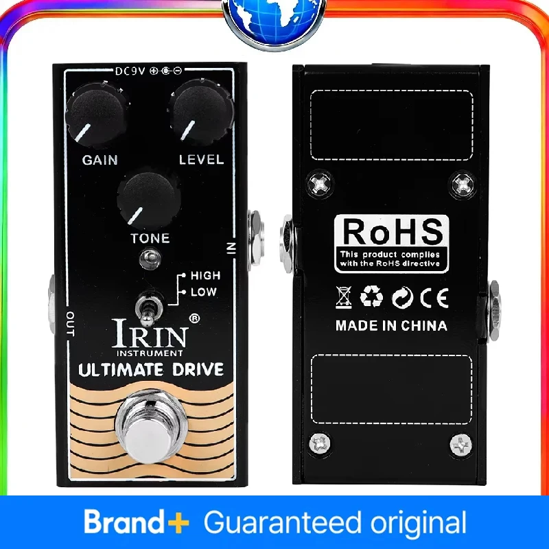 

IRIN RF-02 Ultimate Drive Overdrive Guitar Effect Pedal Between Distortion and Overdrive Electric Guitar Pedal True Bypass