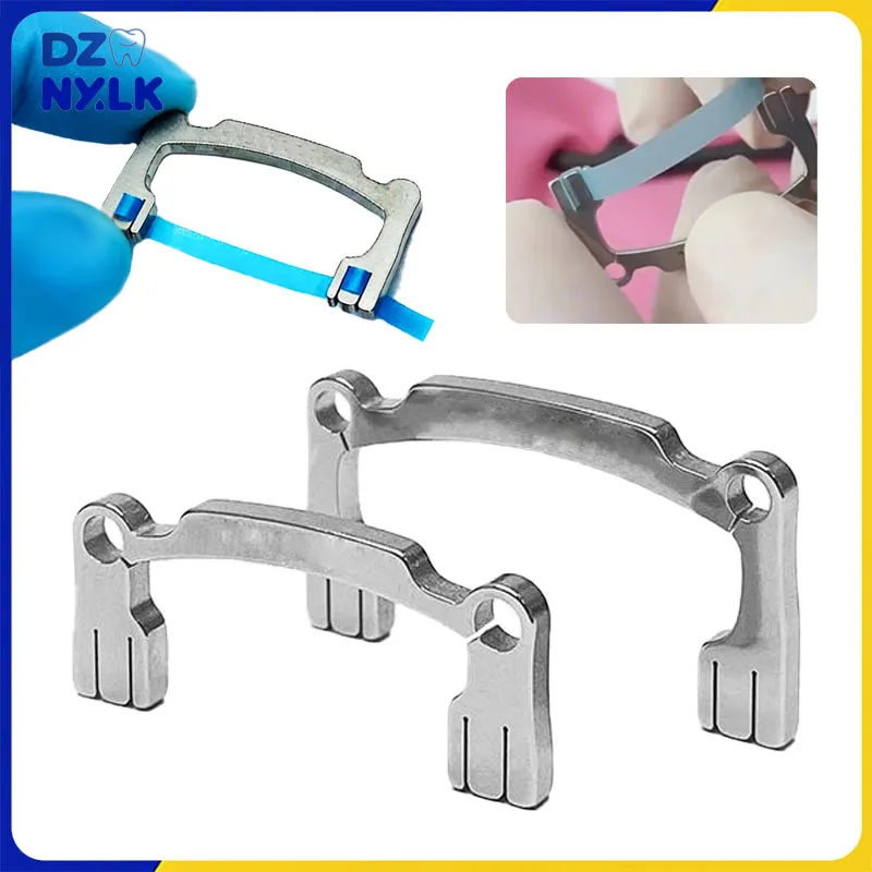 

2Pcs Dental Polishing Strip Holder High Crown Low Crown for Teeth Grinding Sanding Shaping Resin Polishing Strips Dentist Tool