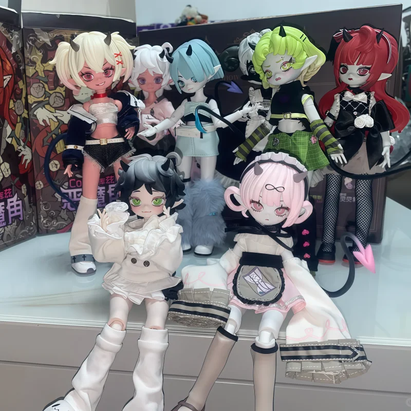 New Devil'S Horns 1/8 Bjd Series Blind Box Action Figure Cool Style Trendy Exquisite Toy Mystery Box Gift Creative Xmas Gift