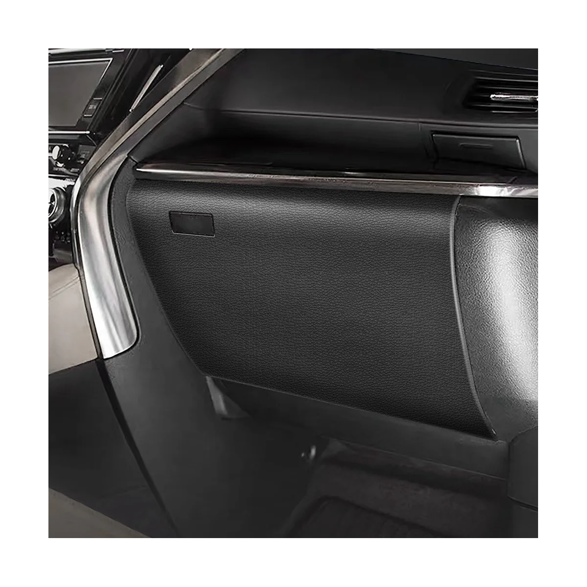 Car Lychee Skin Leather Storage Glove Box Protector Pad Anti-Kick Pad Anti-Dirty Pad Mat Cover for Alphard image 4
