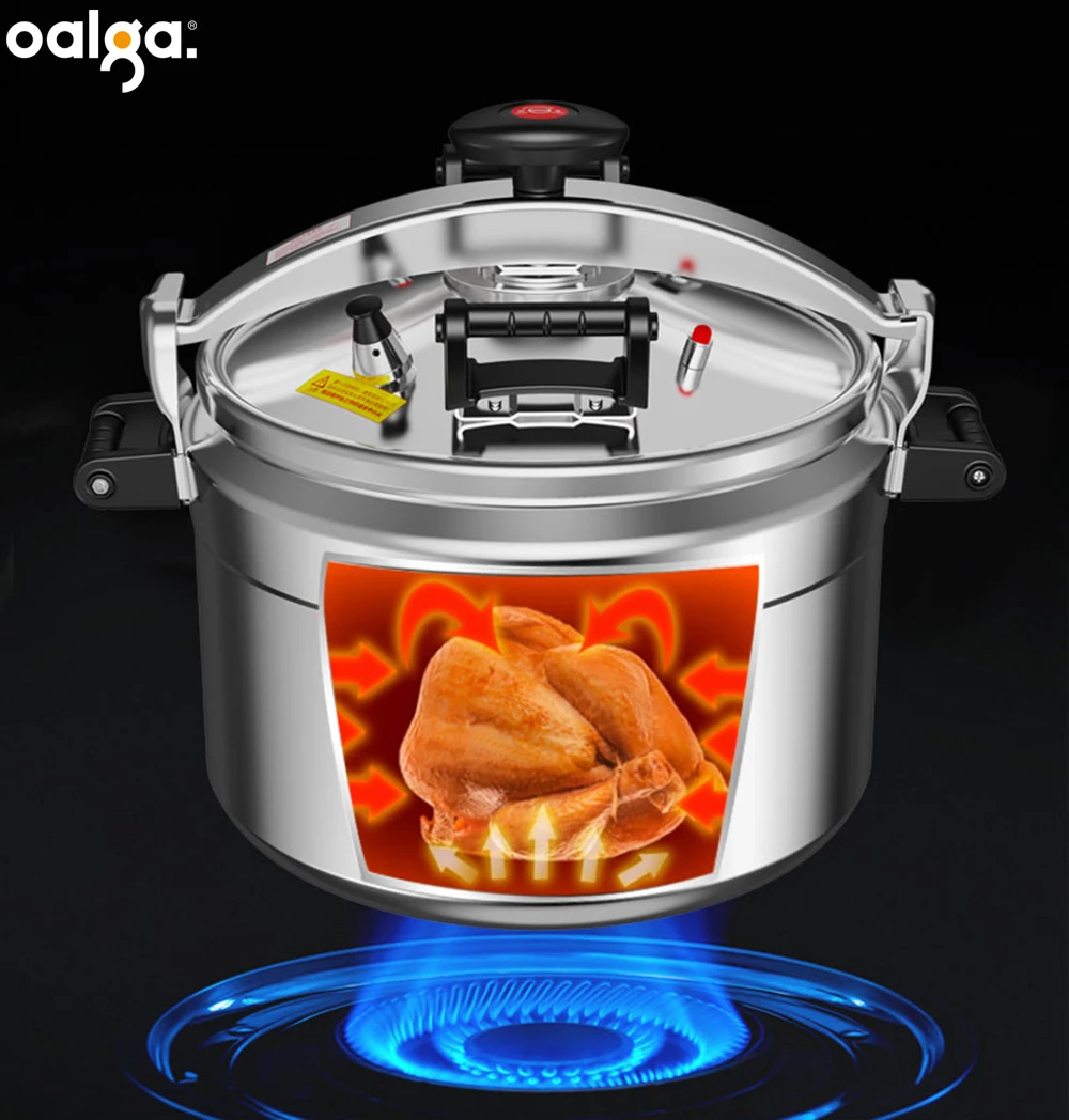 Large Capacity Commercial Pressure Cooker - alternate angle