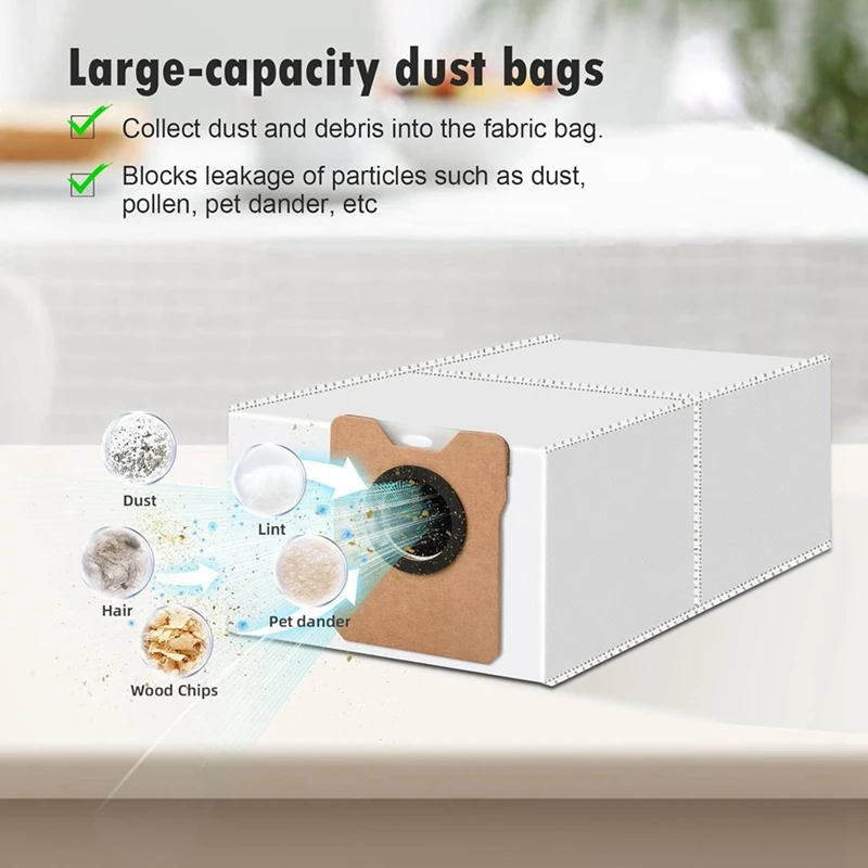 A44F-For Eufy Vacuum Omni C20, Replacement Parts Main Side Brush Dust Bags Mop Pads Hepa Filters Accessories Kit