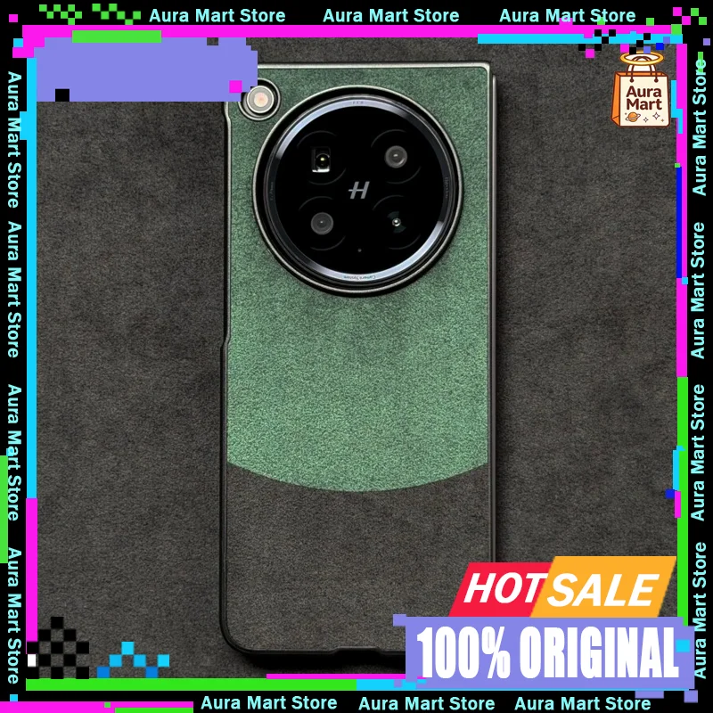 Luxury Microfiber Suede Leather Case for OPPO Find N6,Wear-resistant Turn Fur Soft Frame Protective Cover for OPPOFindN6