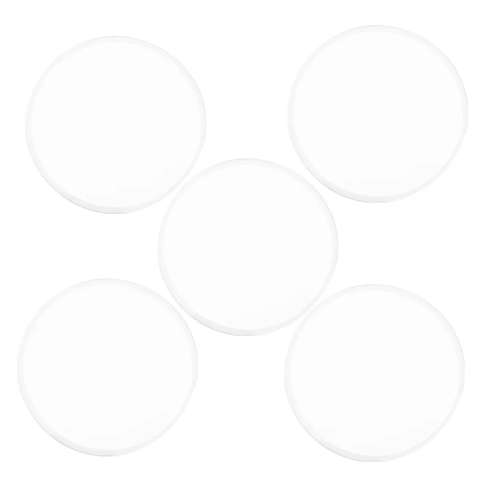 

5pcs Plastic Fans Handheld Hand Fan Folding Foldable Circular Fan Folding Hand Fans Summer Cooling Dance Props