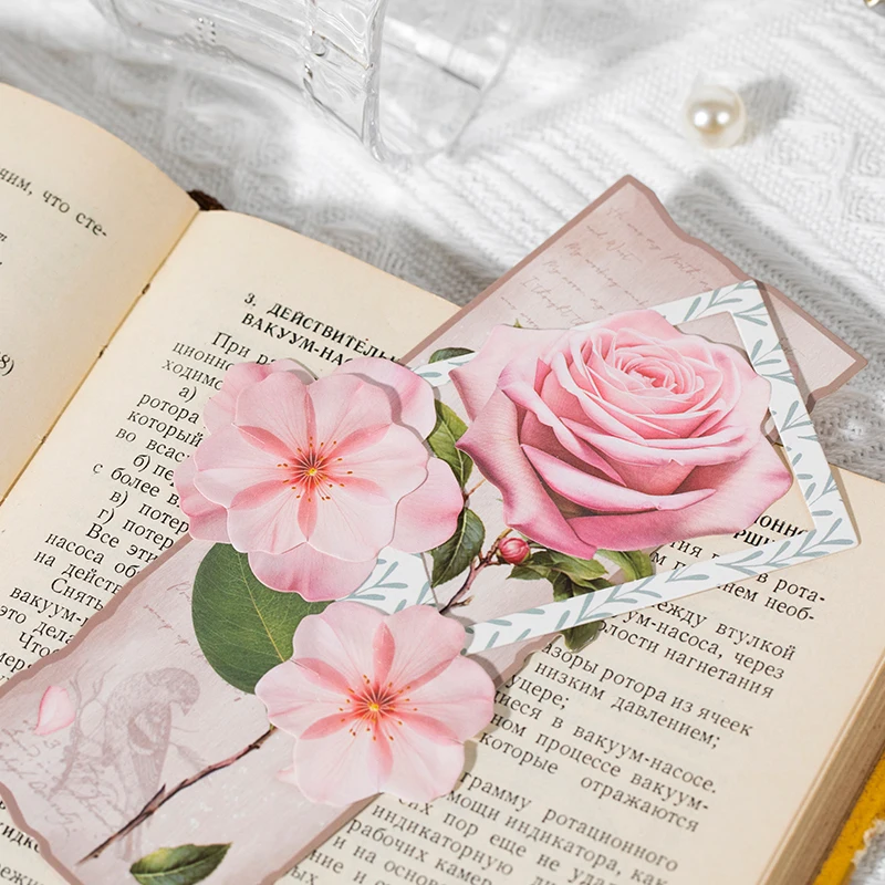 40 stks Bloempatroon Memo Materiaal Gemak Sticker Collage Junk Journal Achtergrond Decoratief Papier DIY Scrapbook Benodigdheden