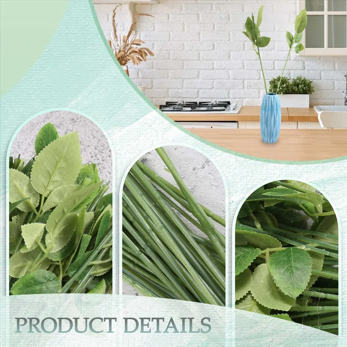 Preço baixo 50 pçs artificial falso rosa flor hastes para diy buquê artesanal flor folha veia casamento decoração para casa