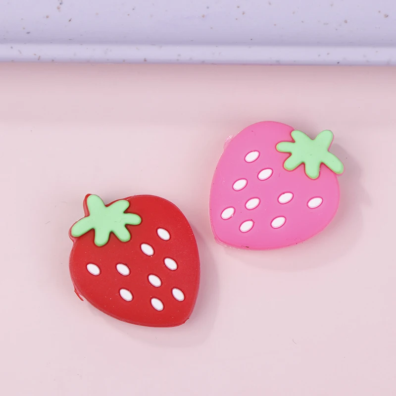 

Strawberry Shape Silicone Tennis Racket Shock Pad Buffer Vibration Dampeners Anti-Vibration Racquet Shock Absorber