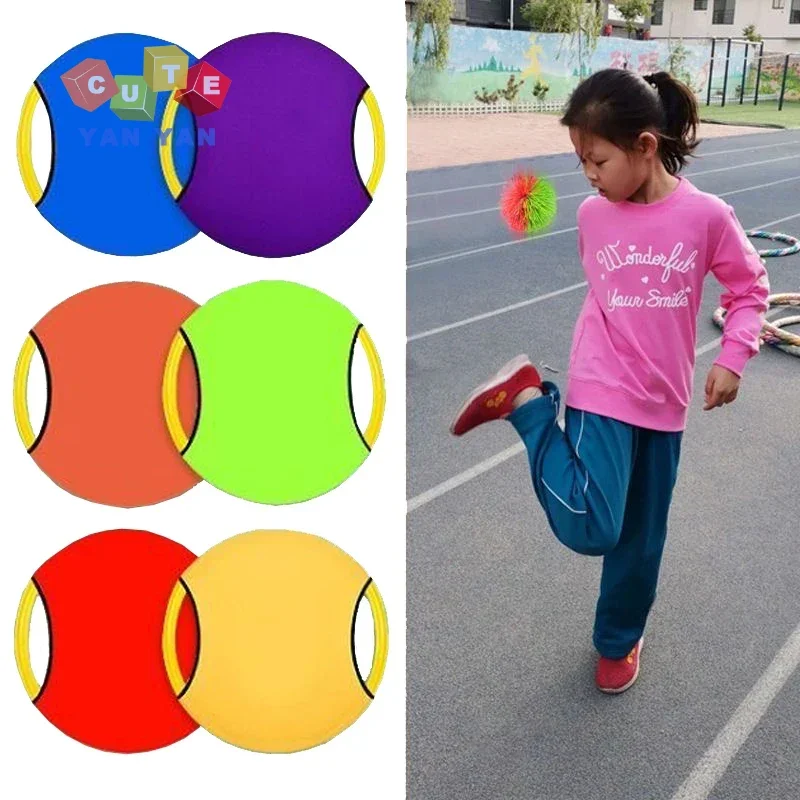 Multi-functional Rubber Band Ball Toss and Catch Kick Games Fun Sports Throwing Sensory Training Bouncing Circle Outdoor Toys