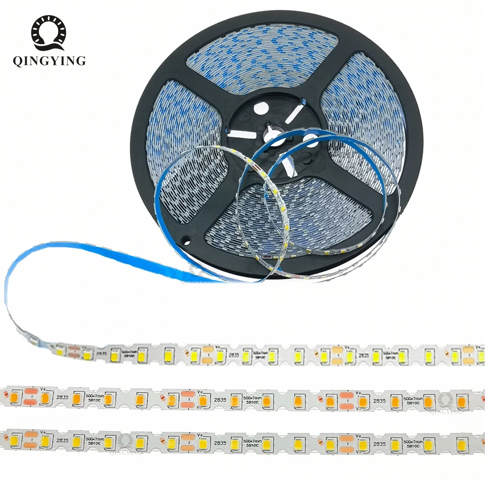 RGB LEDストリップライト,5m,100d/m,2pin,220-260ma,3000k,4500k,6500k,k,50c,定電流,フレキシブル