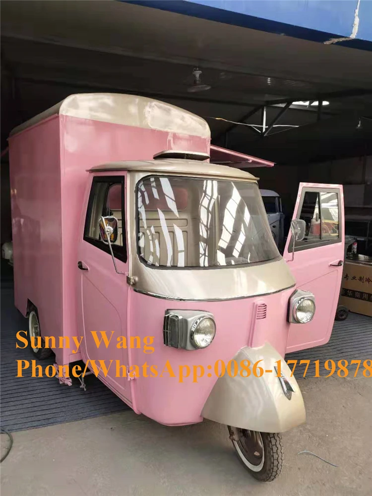 Новый грузовик Piaggio Food Truck 2023, модный грузовик Piaggio Ape, мобильный розничный грузовик на продажу