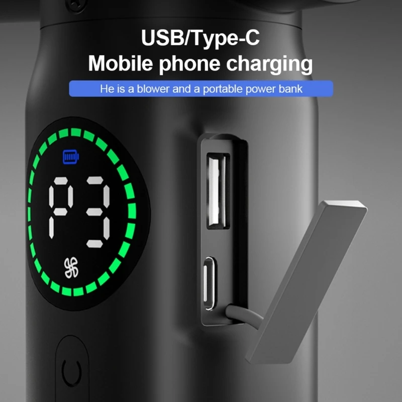 Máy thổi khí không dây mạnh mẽ để làm sạch sâu Máy thổi khí nén cho máy tính xách tay Camera USB có thể sạc lại Dropshipping