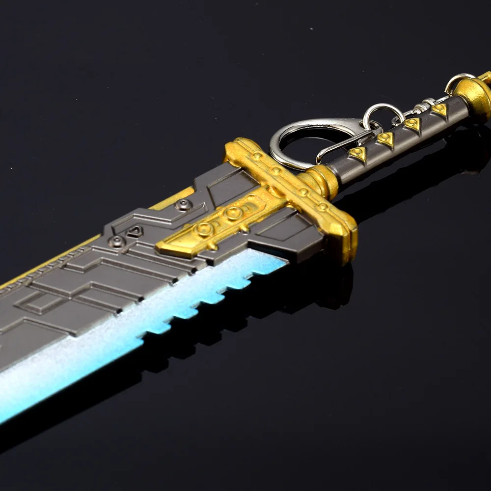 21cm Destruction R5 Sword Keychain Fantasy VII x Apex Heirloom Game Peripheral Final Uncut Buster Sword Blade Weapon Model Gifts