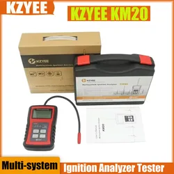 KZYEE KM20 Multi-system Ignition Analyzer Tester Measure Spark Volt Spark Burn TimeSpark Plug Tester High Voltage Coil Detection