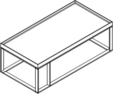 Best Selling MLuxury Modern Style Handcrafted Office Hotel Furniture Wooden Long Coffee Table