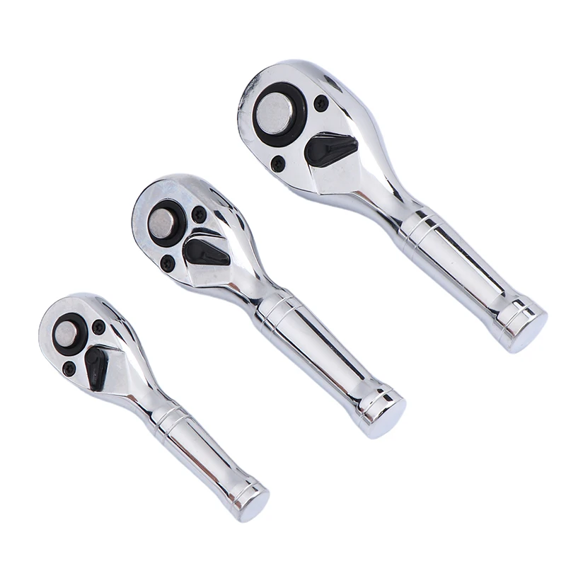 Compact Dual-Size 72-Tooth Ratchet Wrench With Short Handle - Fast, Efficient Auto Repair Tool