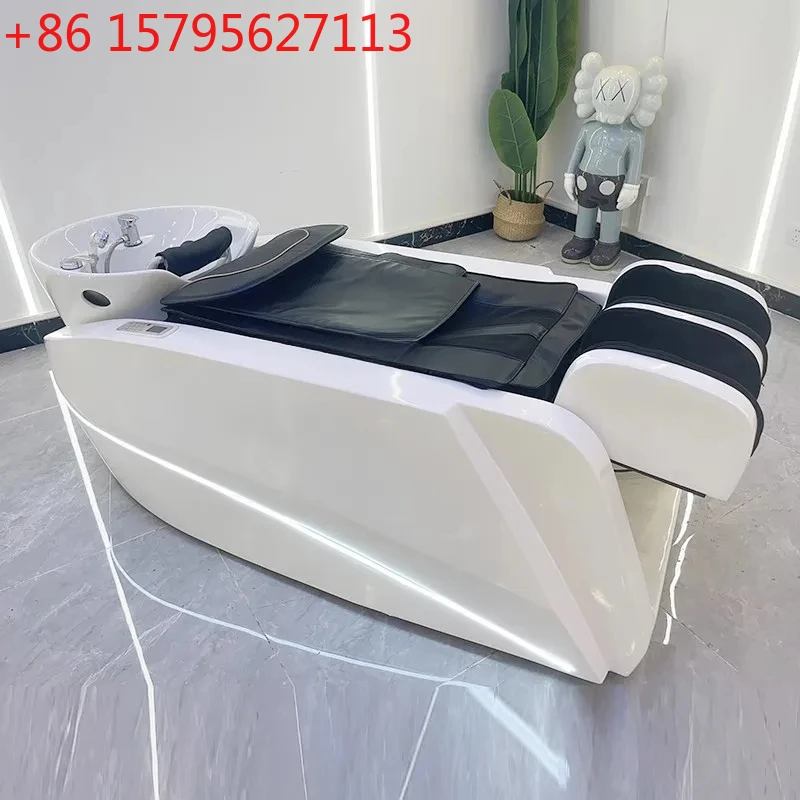 

Automatic Massage Shampoo Hair Saloon Dedicated Head Treatment Water Circulation Fumigation Massage Shampoo Bed Arm-Free Massage