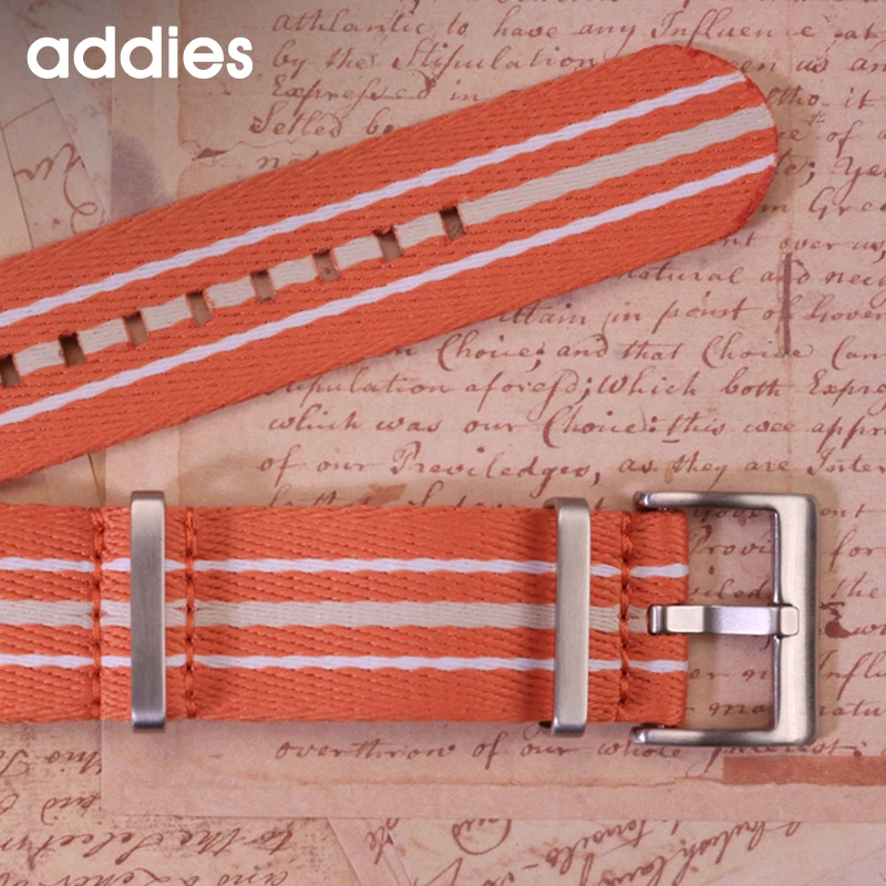 Addies New Fashion ساعة تناظرية للرجال رياضية خارجية 50 متر مقاومة للماء كوارتز ساعة مع حزام نايلون ساعات رجالية فاخرة