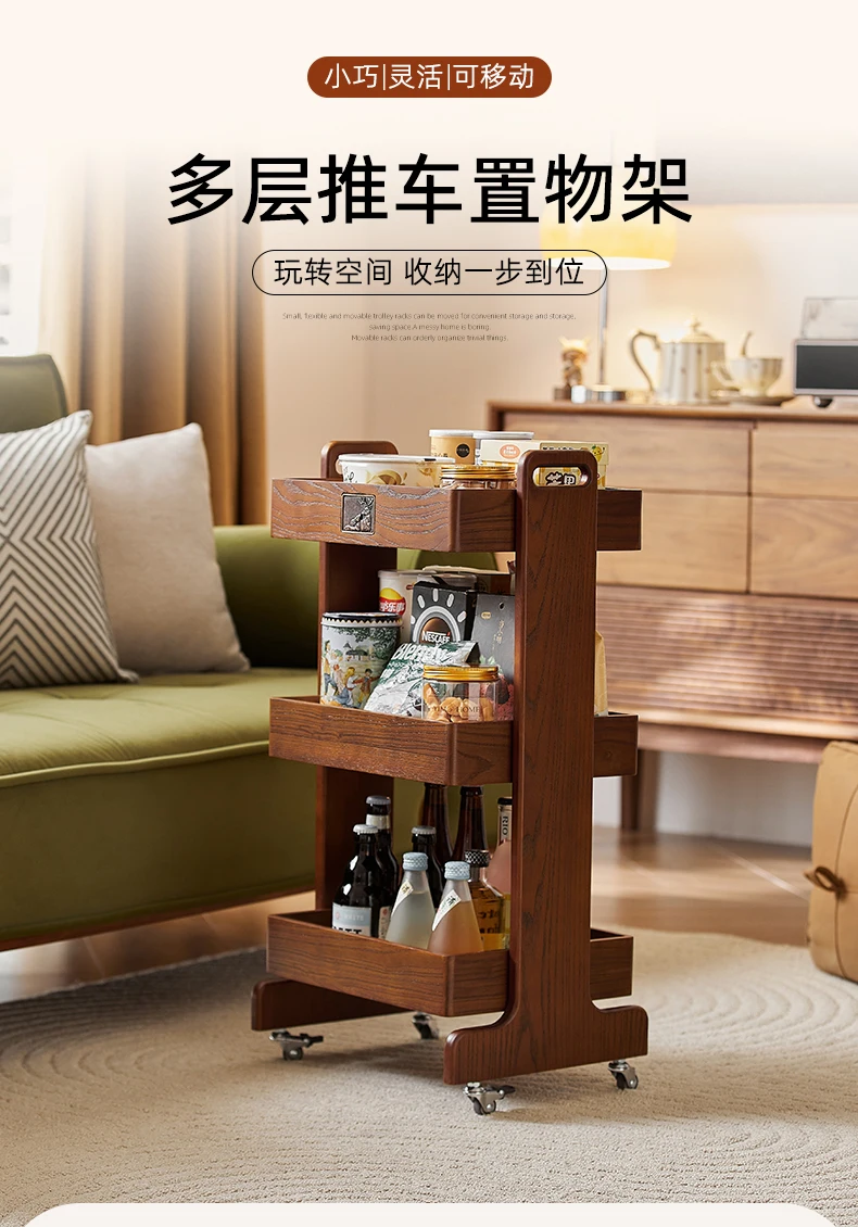 Scaffale per snack e bevande con carrello per fessure mobile con ruota