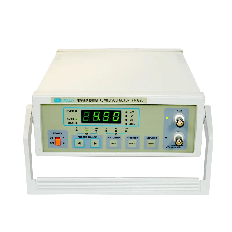 TVT-322 Manual Automatic Compact 2HZ-2Mhz 300V Digital Millivoltmeter