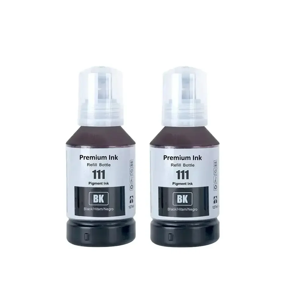 111 Premium Compatible Black Water Based Bottle Refill DGT Ink for Epson EcoTank ET-M1100 ET-M1120 ET-M2170 ET-M3170 Printer