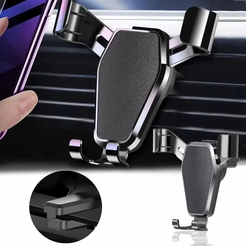 

Mobile Phone Holder Stand Car Air Vent Clip Gravity Mount GPS Navigation Bracket For iPhone Xiaomi Huawei Realme In Car Driving