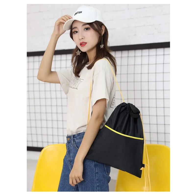 

Спортивная сумка большой вместимости для спортзала, дорожная сумка для хранения, рюкзак-мешок на шнурке для студентов, мужчин и женщин, для фитнеса, спорта и путешествий