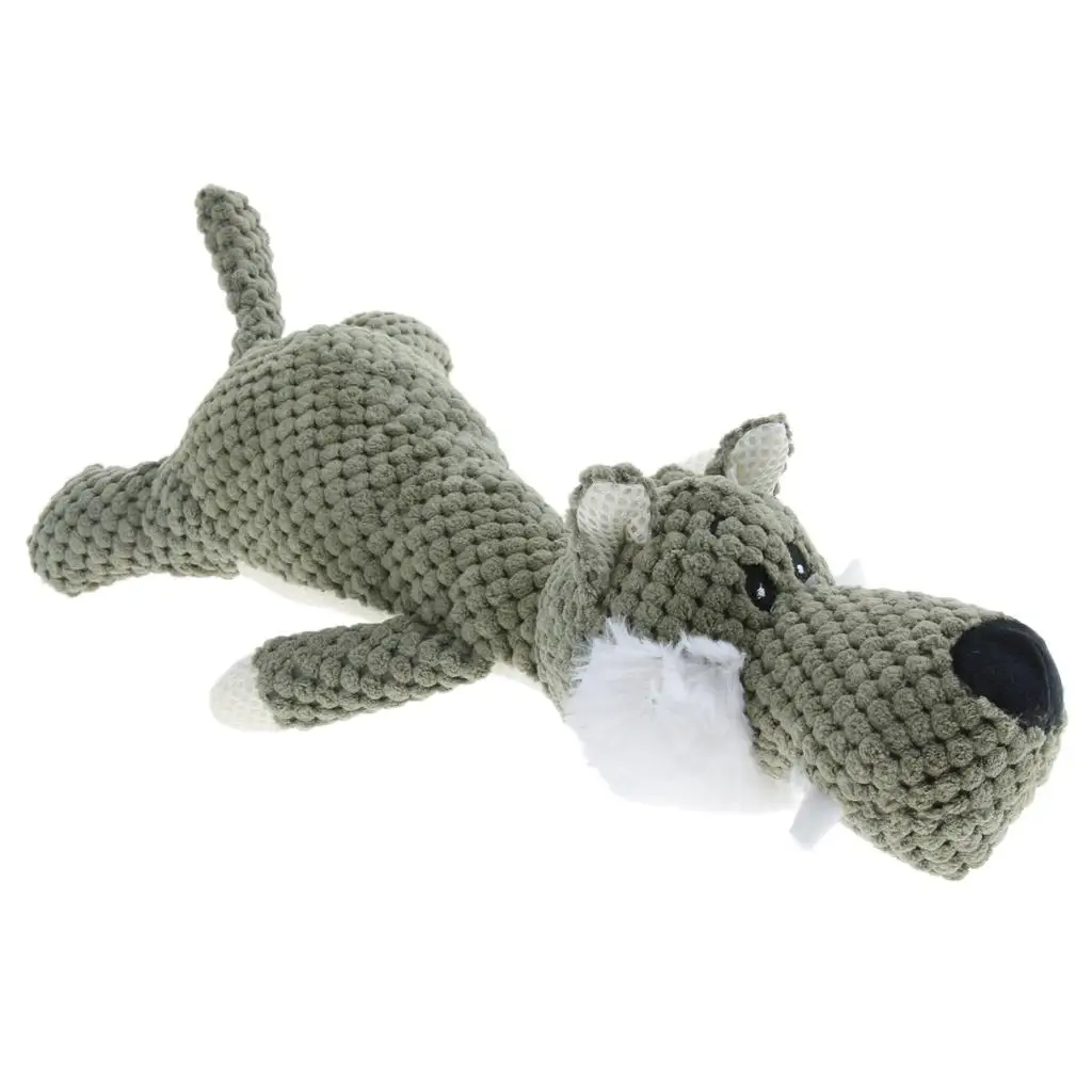 Plush Dog Cat Puppy Squeaker Toy Chew Sound Squeaky Training Toys