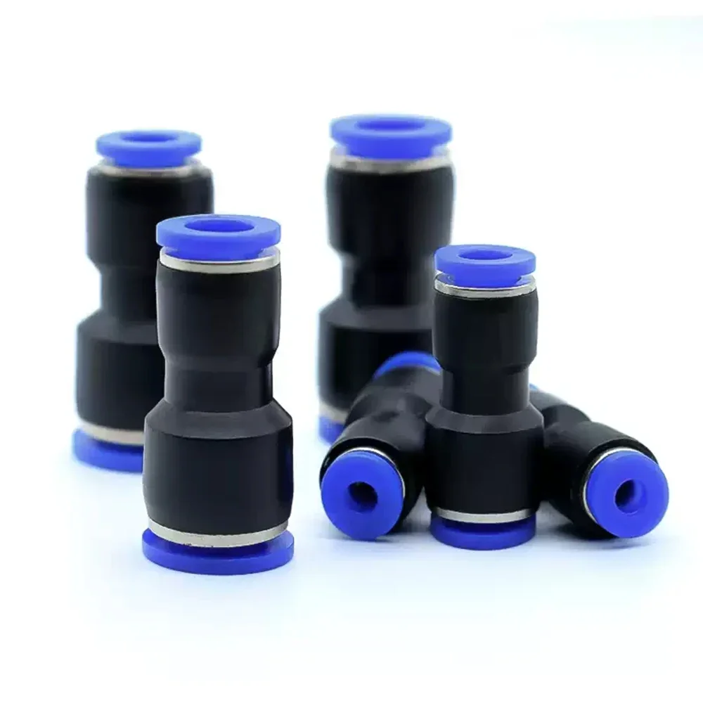 1Pcs  OD 4 6 8 10 12 14mm Pneumatic Joint Pipe Joint Pipe PG Straight Through Hose PBT Plastic Push In Air Quick Connector