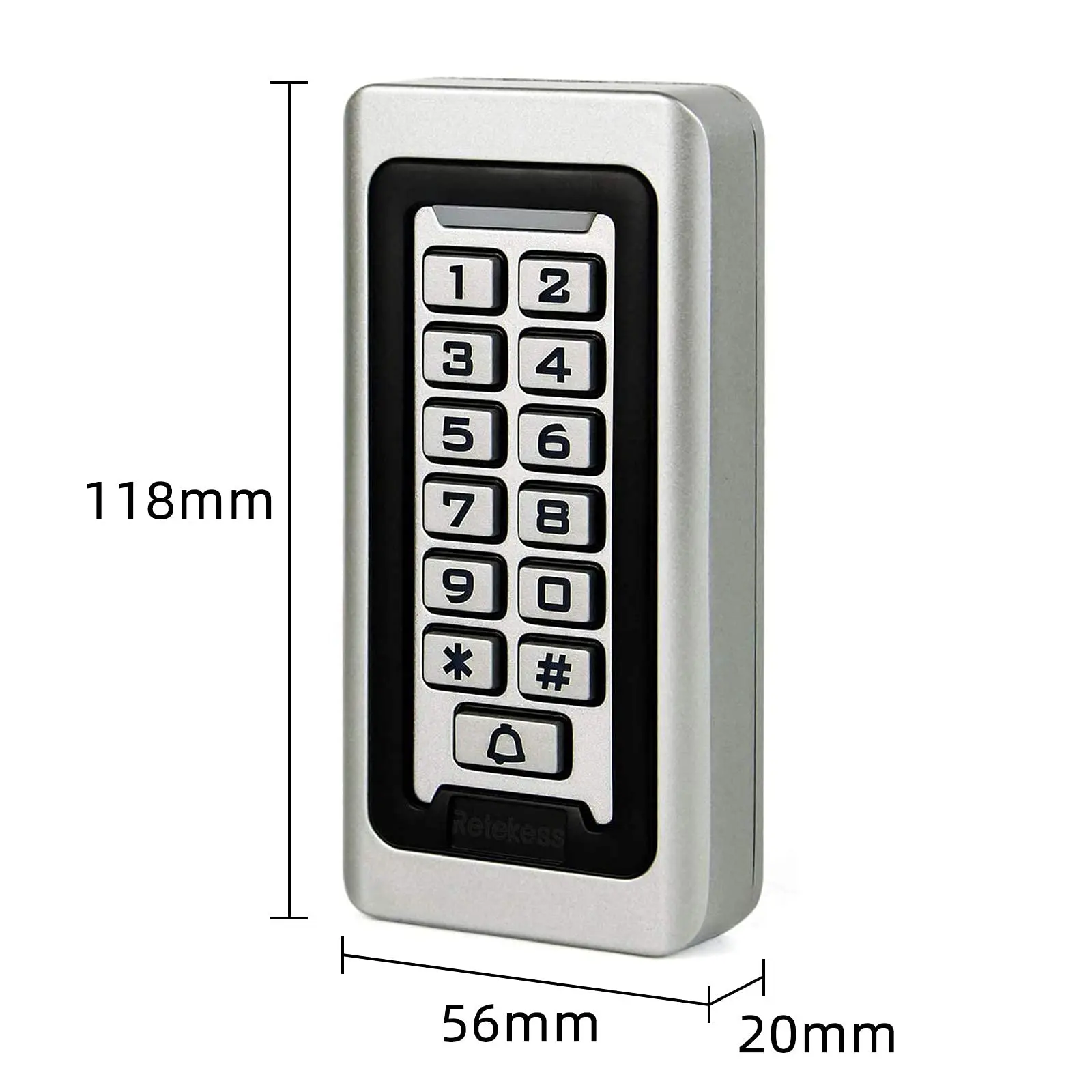 RETEKESS Keypad RFID Access Control System 8pcs Door Access Control Waterproof Case Proximity Card Standalone 2000 Users House images - 6