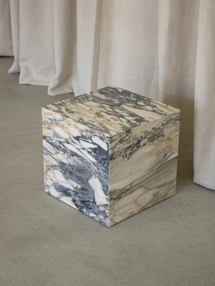marble coffee table high and low combination creativ light luxury high-end coffee table three-piece set