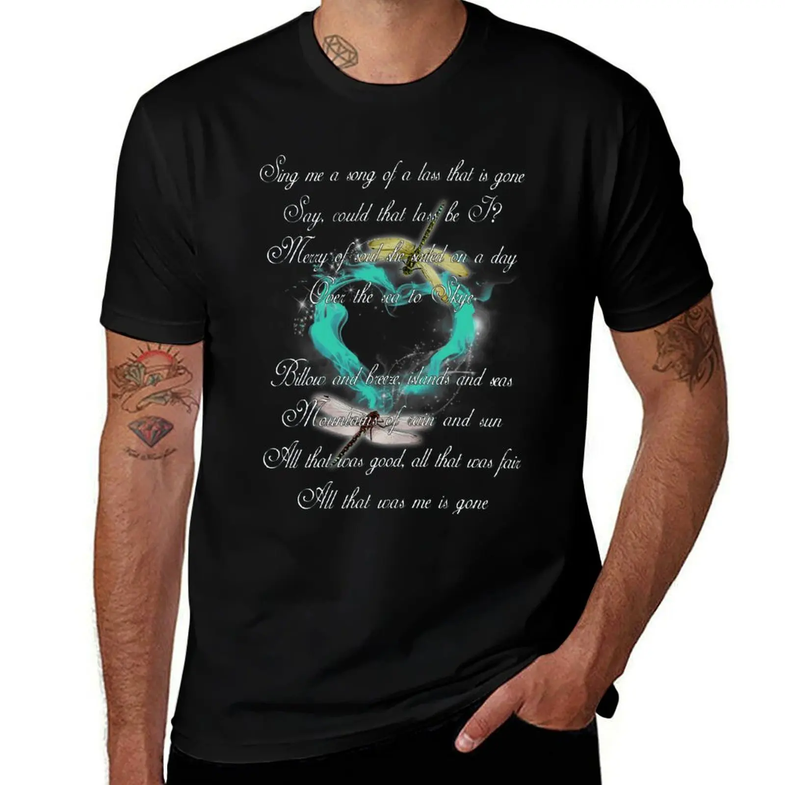 The Skye Boat Song With Love #1 T-Shirt Large Size Casual Short Sleeve Top T-Shirt