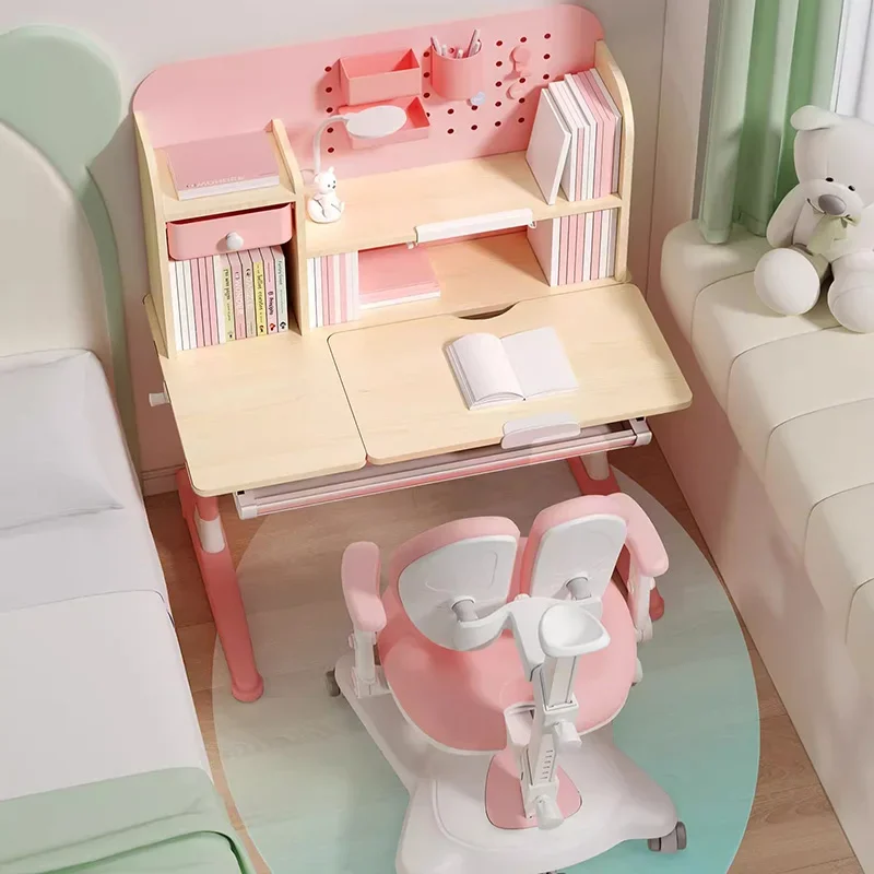 Elementary Desk Children Set Student Tables Children's Child Room Furniture Chair Study Table Classroom Kids School Supplies