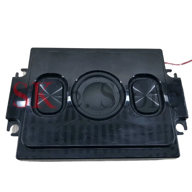 3 Inch Dual Voice Coil Passive Car Subwoofer Slim Under Seat Bass Speaker With 4 Vibration Radiators For Car Audio Upgrade