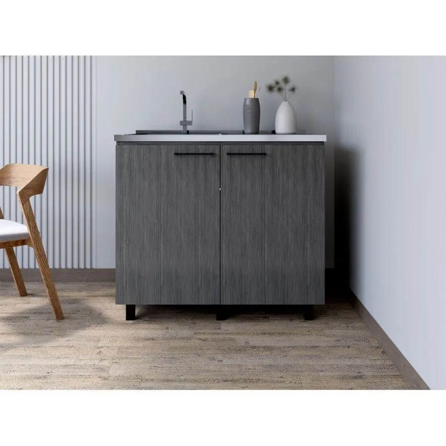 

Utility Sink Cabinet Burwood Kitchen Smokey Oak