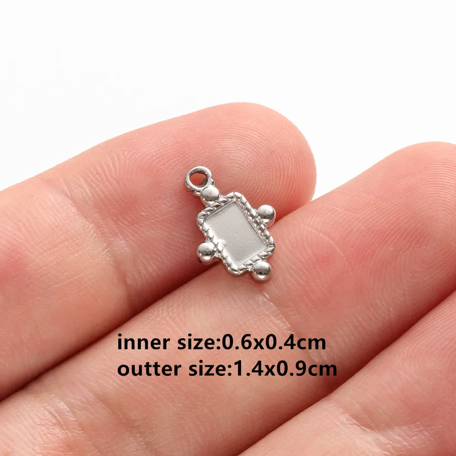 Personalisierbare Cabochon-Basisschablonen aus 304 Edelstahl mit Flügel-Engel-Anhängern für die Schmuckherstellung, handgefertigte Taschen- und Schlüsselanhänger – Detail 10