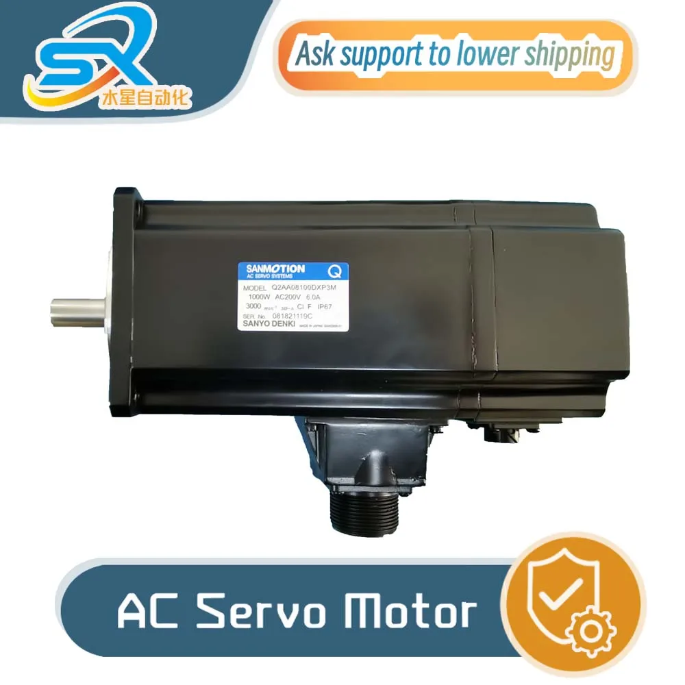 Sanyo AC Servo Motor Q2AA08100DXP3M 1000W  200v Running in good condtion