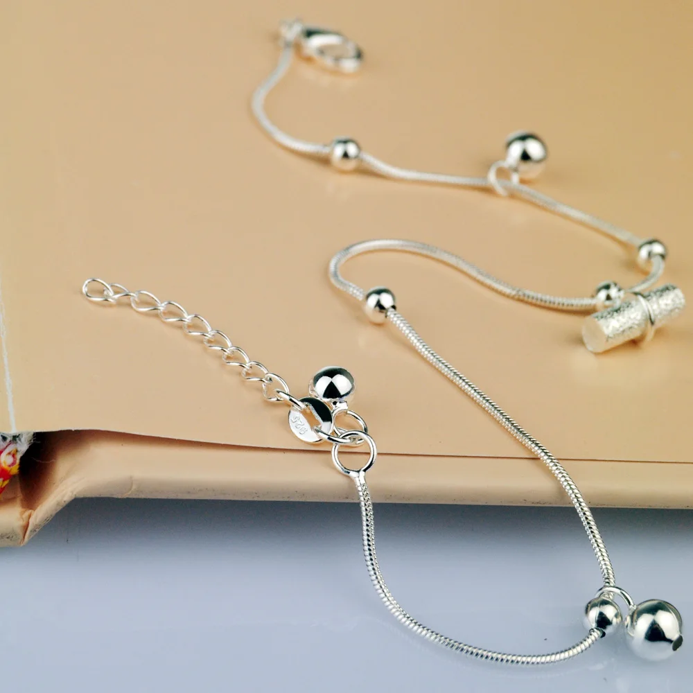 

Браслет на ногу из стерлингового серебра 925 пробы для женщин, летний модный блестящий браслет с эффектом инея, трендовое украшение для ног, подарок, придающий элегантность