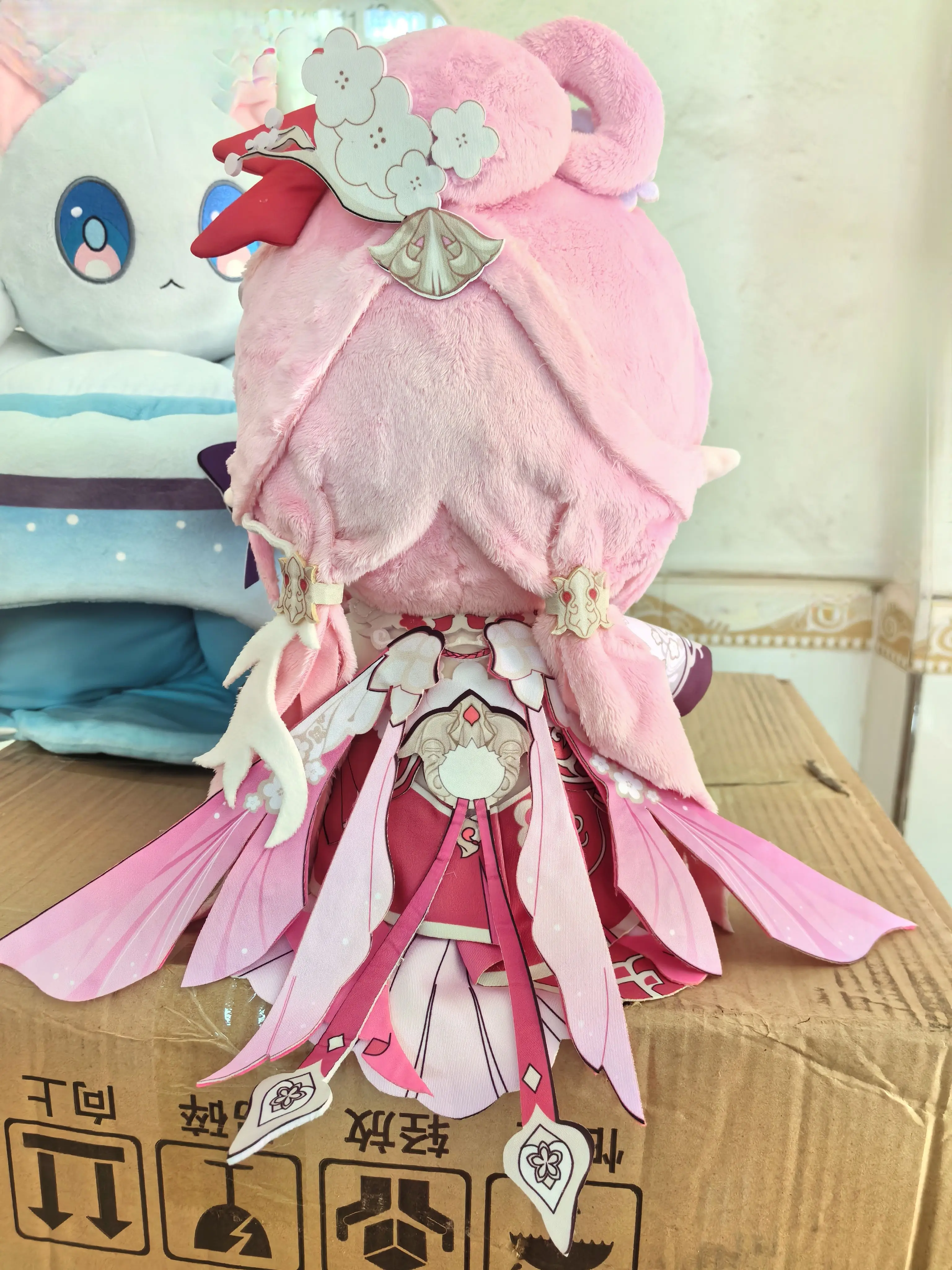 Peluche en coton rembourrée du jeu Honkai Impact 3 Elysia, vêtements au beurre, oreiller doux, figurine d'anime, jouet pour enfants, cadeaux de dessin animé, 30cm