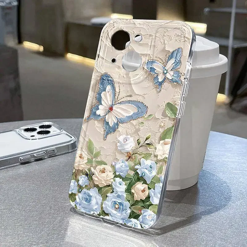 حافظة كورية مجزأة على شكل زهور لهاتف OPPO Reno 13F 12F 11F 10 5G 6 8 11 12 13 Pro Reno 7 4G 5 6 Lite 8T A58 A78 A79 A98 5G