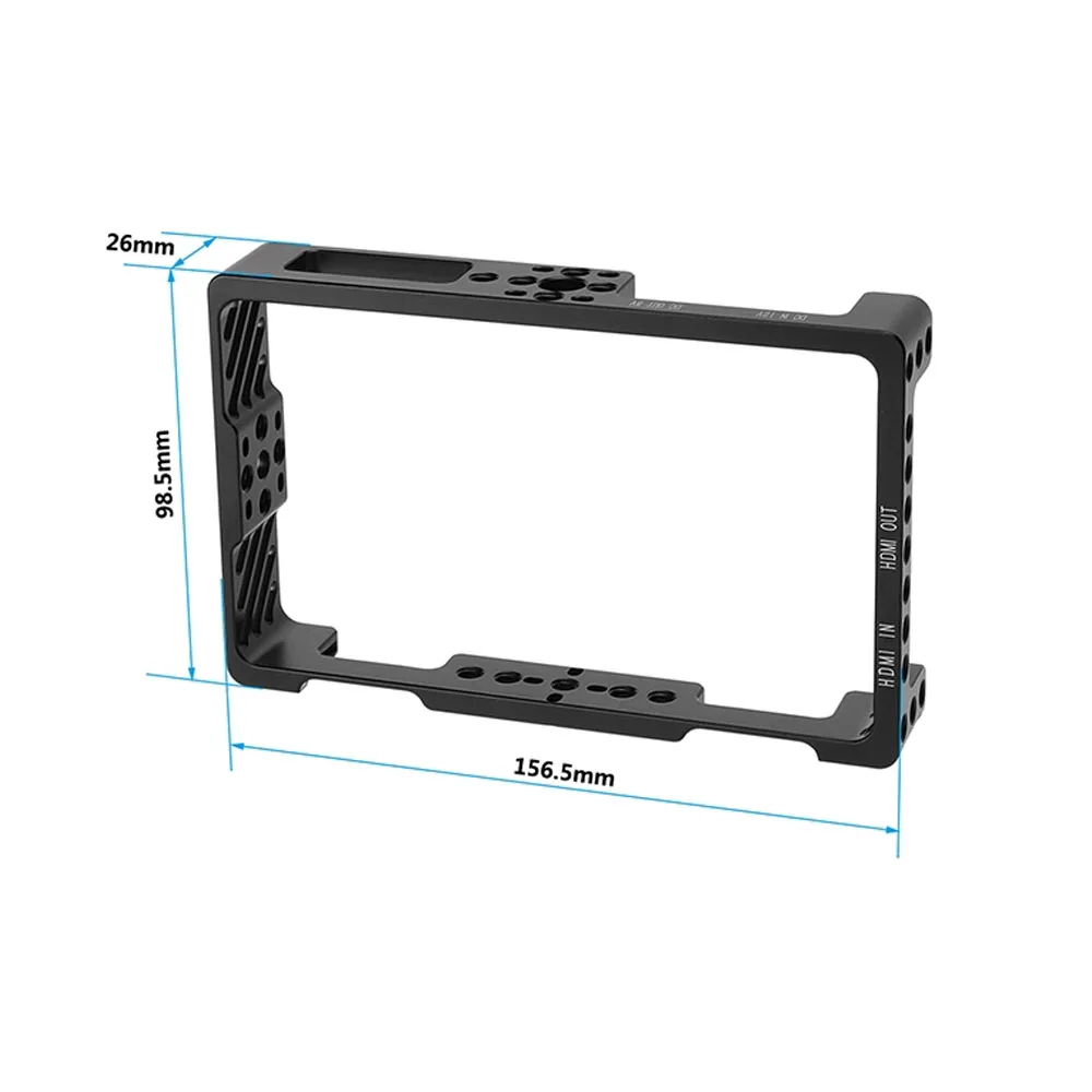 CAMVATE-funda protectora para soporte de Monitor FeelWorld LUT5 de 5,5 pulgadas, con montaje superior y 20 hilos para luz de vídeo y mango