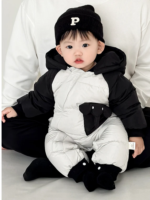 

Детская зимняя куртка-пуховик, исходящий теплый милый костюм Rer, детская одежда, повседневная детская одежда цвета Faion Blo Design