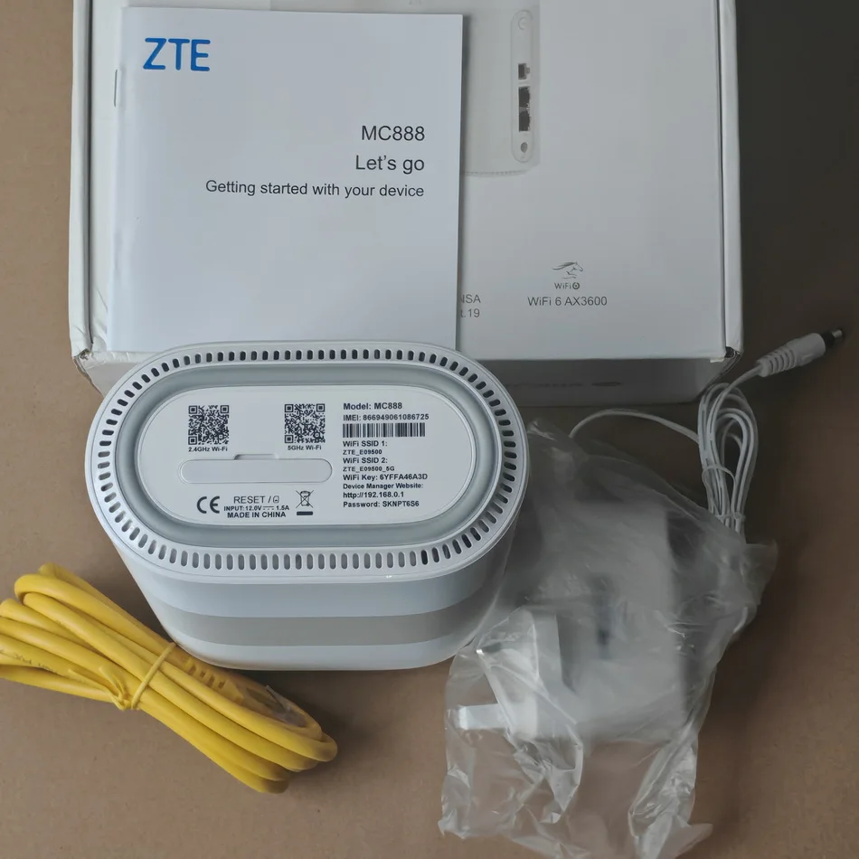 Unlocked ZTE MC888 Home Router Cat19 LTE Modem WiFi 6 3600Mbps 5G CPE Mesh Routers Sim Card WiFi Hotspot Routers - view 4
