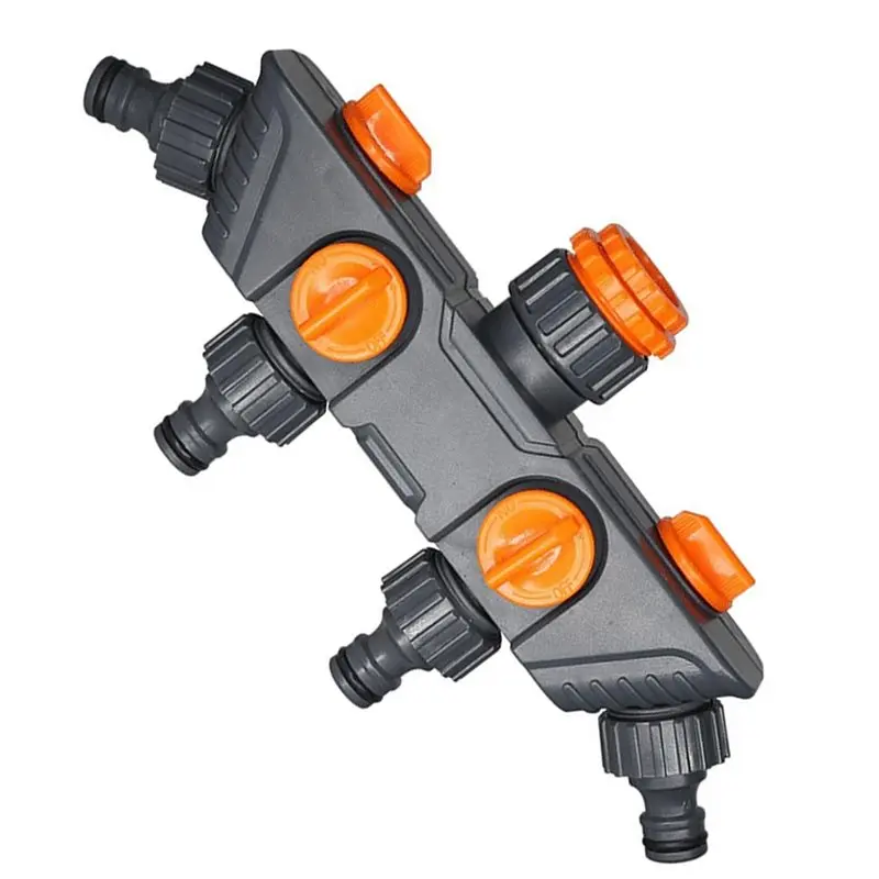 【TODAY-فقط!】واحد في أربعة خارج موصل المياه صنبور خرطوم كلبشة أربعة اتجاهات خرطوم حديقة كلبشة صنبور صمام تحويل #5