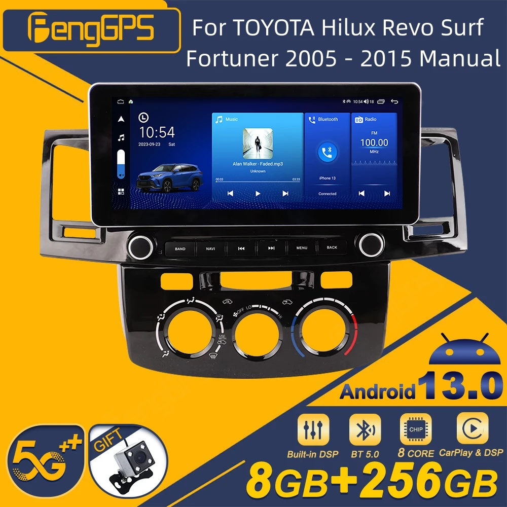 For TOYOTA Hilux Revo Surf Fortuner 2005 - 2015 Android Car Radio 2Din Stereo Receiver Autoradio Multimedia Player GPS Navi Unit